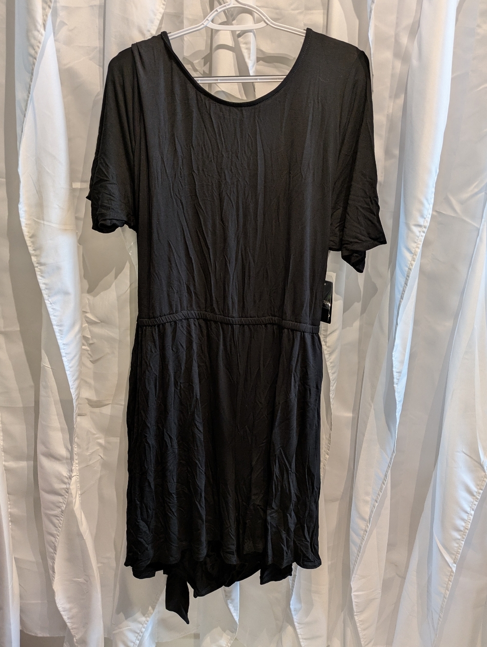 C8 NWT Torrid Black Keyhole Back Lace-Up Mini Dress - Size 4 / 4X